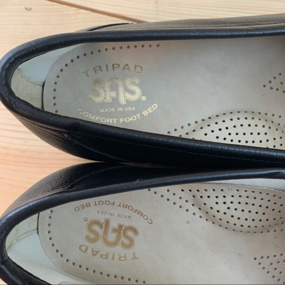SAS Tripad Comfort Simplify black leather slip on - Picture 10 of 12